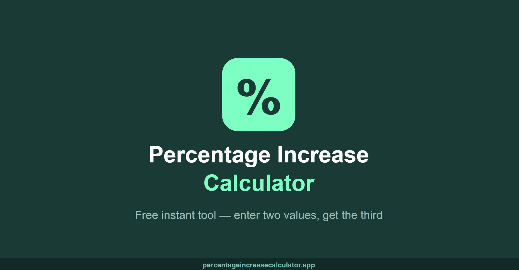 Percentage Increase Calculator screenshot 1